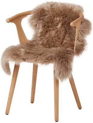 Warm & Comfy Saueskinn 100 cm taupe