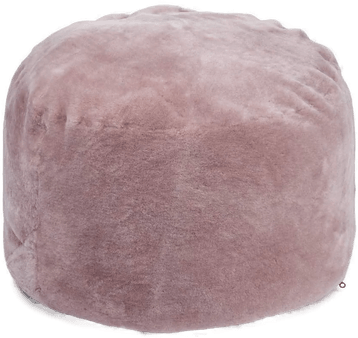 Natures Collection Rund pouf Mokkasin Lys Lilla