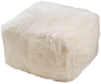 Natures Collection Puff Langhåret Beige