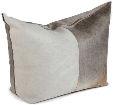 Warm & Comfy Puff Kalveskinn Grå 120x60x80 cm