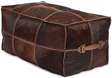 Warm & Comfy Puff Kalveskinn Brun