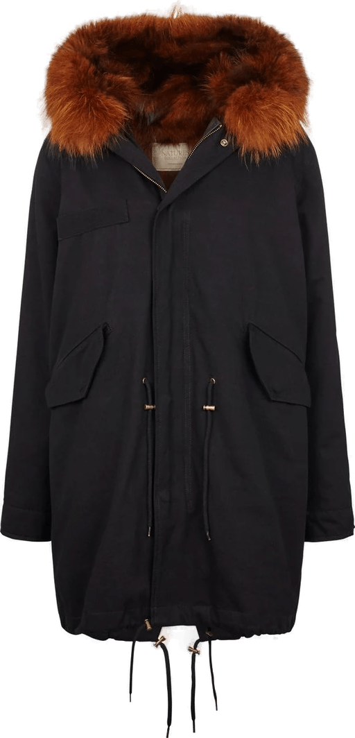 Natures Collection Petra jakke - Svart/Mørk Oransje