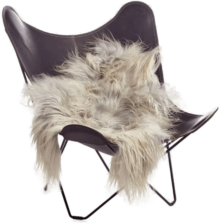 Natures Collection Saueskinn Langhåret 90x60 cm