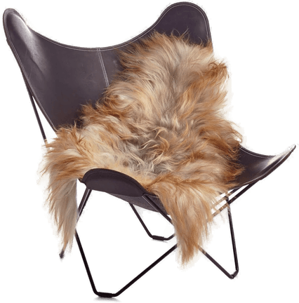 Natures Collection Saueskinn Langhåret 90x60 cm