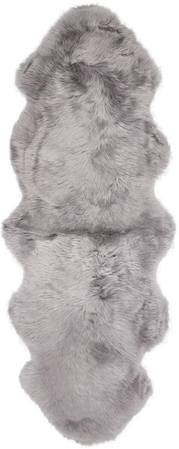 Natures Collection Saueskinn 180x60 cm Lys Grå