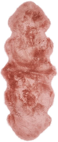 Natures Collection Saueskinn 180x60 cm - Rosa