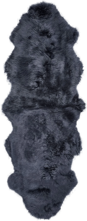 Natures Collection Saueskinn 180x60 cm - Marineblå