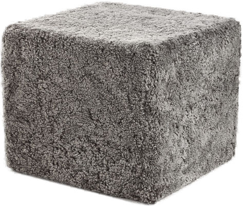 Natures Collection saueskinnspuff - Grå