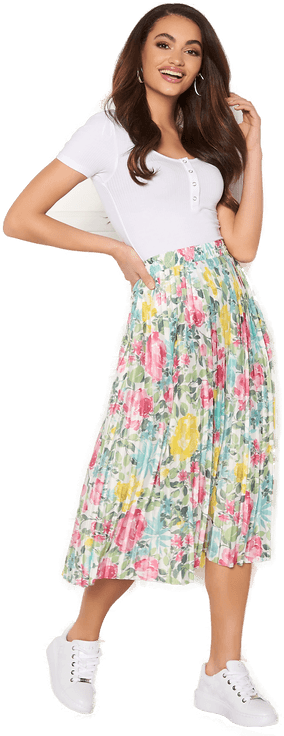 Vila Orlanda HW Midi Skirt