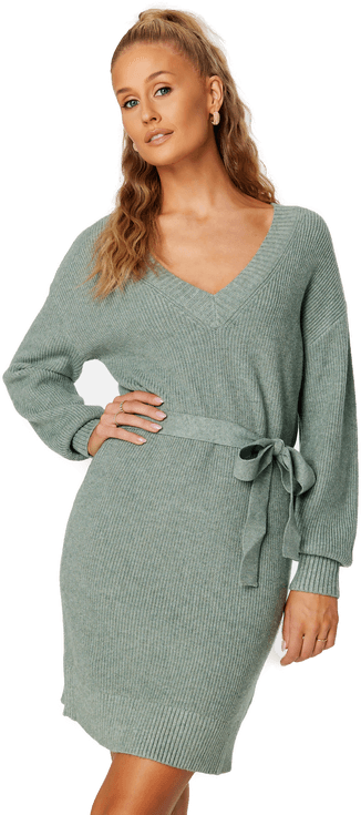 Vila Ril V-Neck L/S Belt Dress