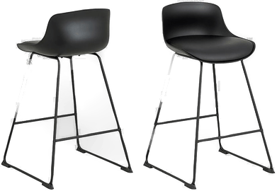 Ac Design Furniture Barstol Tiam, 2-pk Svart
