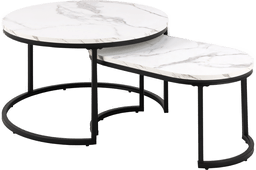 Nordform Sofabord 70 cm Rund Hvit