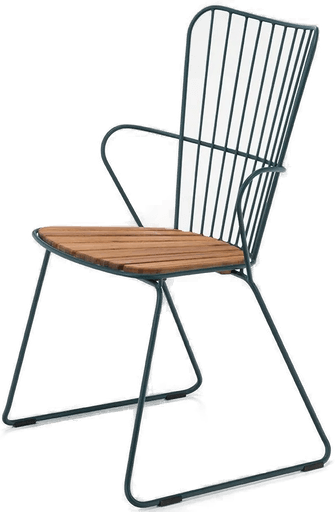 Houe Paon spisestol pine green