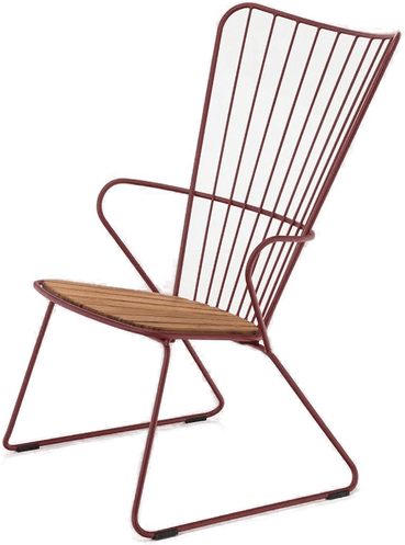 Houe Paon loungestol paprika