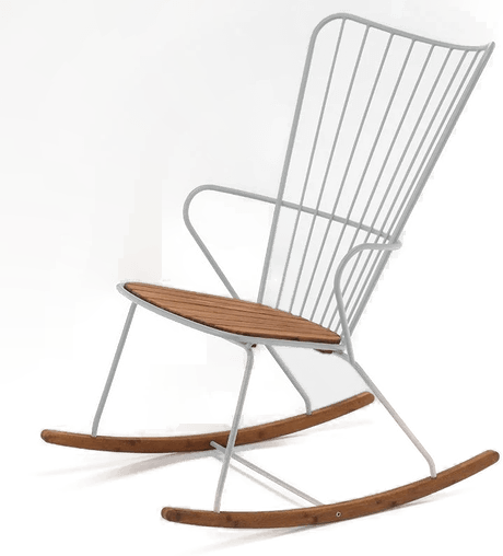 Houe Paon gyngestol hvit/taupe