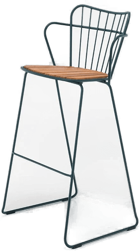 Houe Paon barkrakk grønn stål