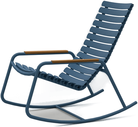 Houe Reclips gyngestol blå