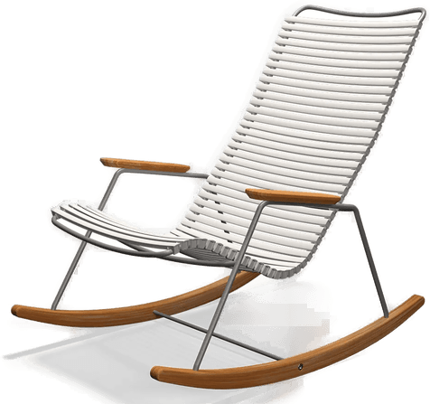 Houe CLICK gyngestol Muted white