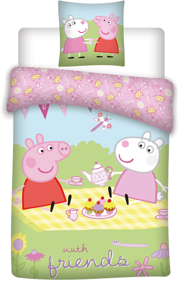 Brandmac Sengetøy - Junior 100 x 140 cm - Peppa Pig