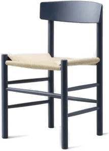 Fredericia Furniture Mogensen J39 Chair Beech Indigo Blue