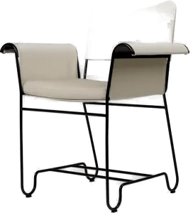 Gubi Tropique karmstol Black-Leslie 12