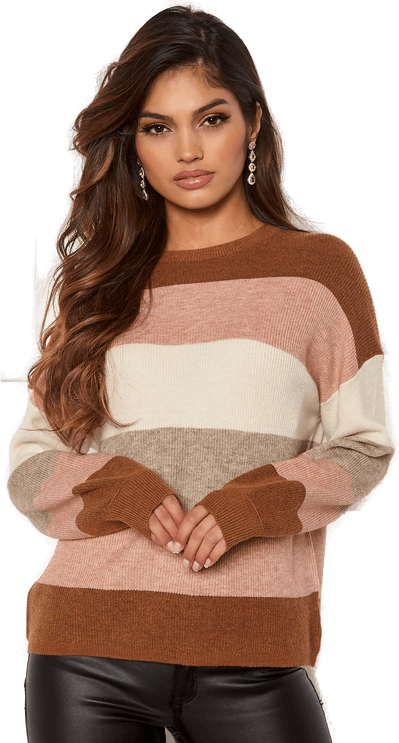 Only Atia L/S Stripe Pullover