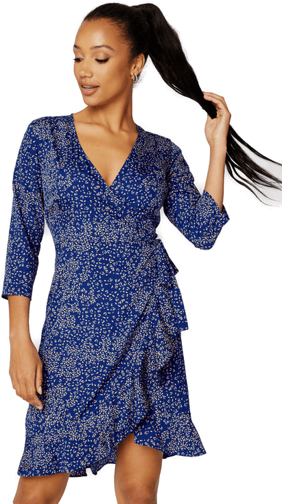 Vero Moda Henna 3/4 Wrap Dress