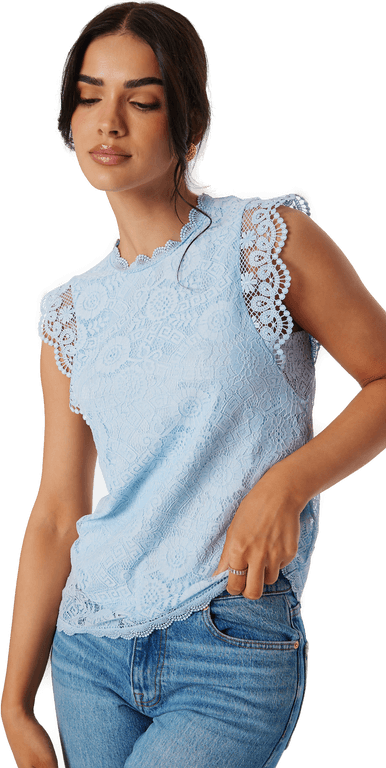 Pieces Pcolline SL Lace Top
