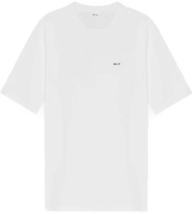 Nn07 Adam EMB T-shirt - White