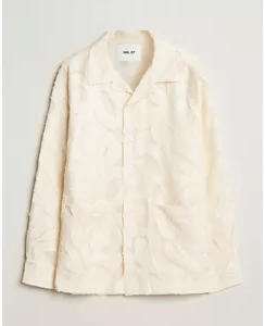 Nn07 Hank Fil-Coupé Overshirt Off White