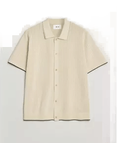 NN07 Nalo Knitted Shirt Ivory