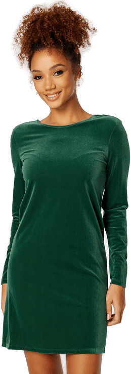 Vila Velvo Deep Back L/S Dress