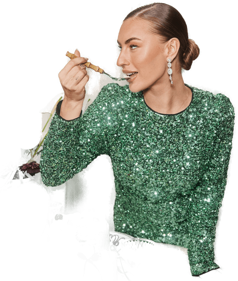 Selected Colyn LS Short Sequins Dress