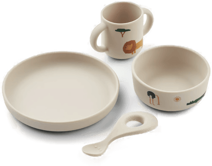 Liewood Vivi servisesett Safari sandy mix