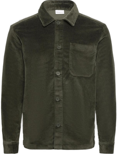 Knowledgecotton Apparel Corduroy Overshirt Forrest Night