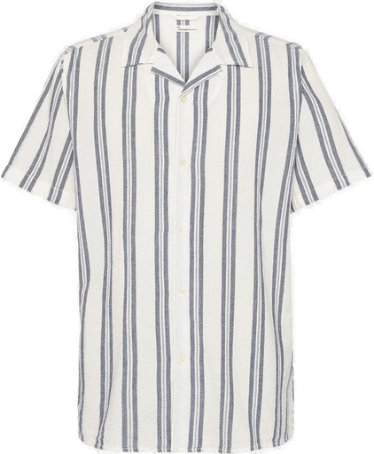 Knowledgecotton Apparel Box Sl Striped Shirt