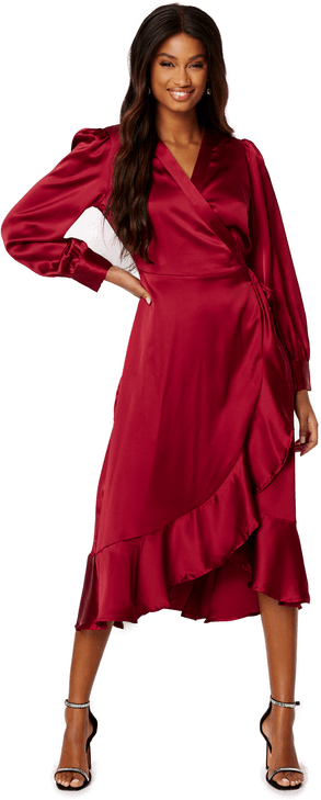 Object Collectors Item Objsateen Wrap Dress