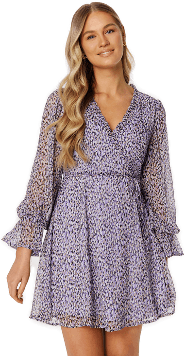 Vila Falia Dotta V-Neck Dress