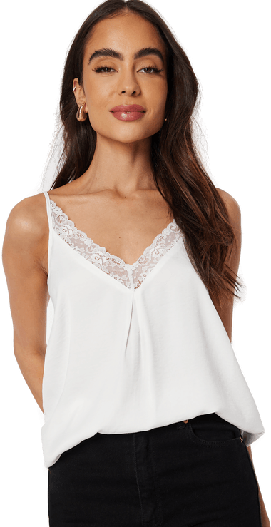 Vila Cava V-Neck Lace Singlet