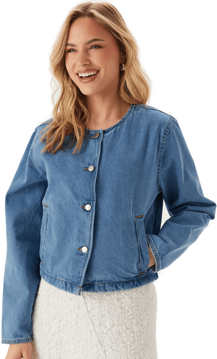 Vila Vireba L/S O-NECK DENIM JACKET