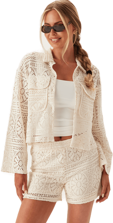 Vila Vimerinda Crochet Cardigan