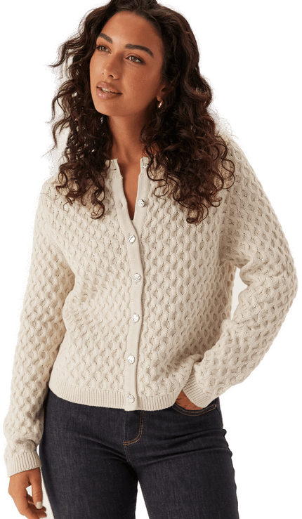 Vila Vikali L/S O-NECK KNIT BUTTON