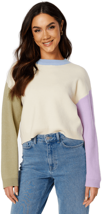 Pieces Tea LS O-Neck Knit