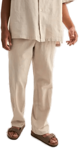 Woodbird Eik Linen Pant Sand