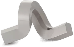 Normann Copenhagen Crooked lysestake 1 Varm Grå