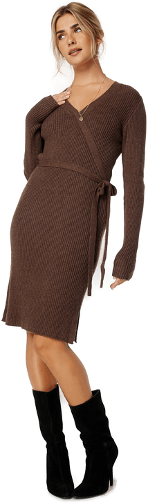 Vila Ril Wrap L/S Knit Dress