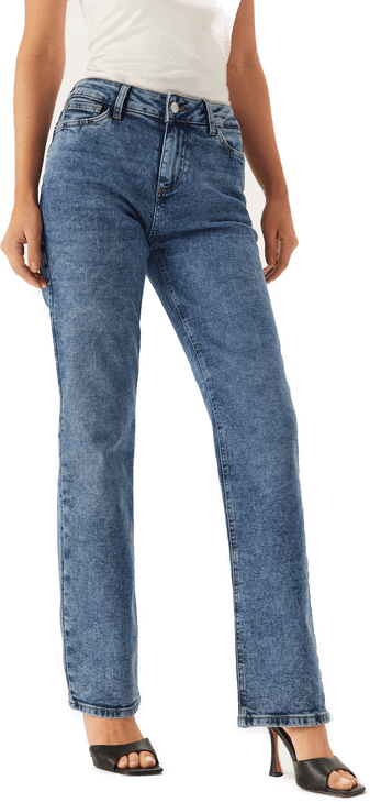 Pieces Pckelly Mw Straight Jeans