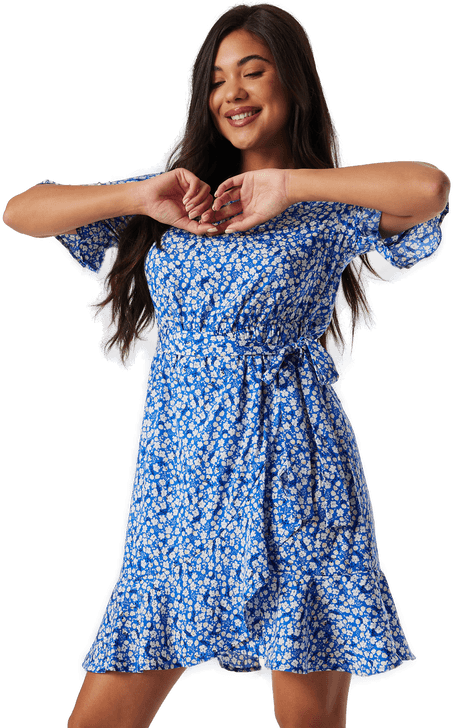 Only Onl New Olivia Short Wrap Dress