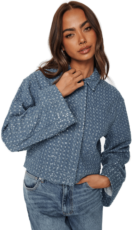 Pieces Pcnaomi LS denim jacket