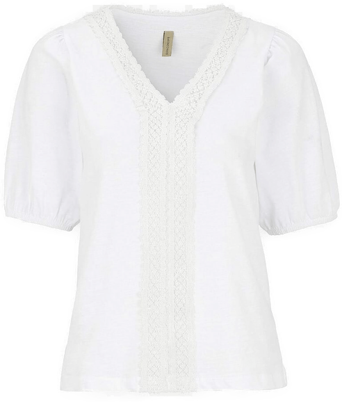 Soyaconcept jerseytopp med broderi